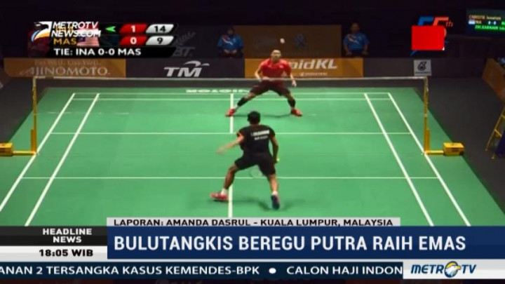 SEA Games 2017, Tim Bulutangkis Putra Indonesia Raih Emas