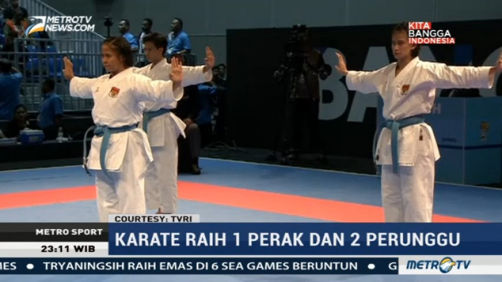 Tim Karate Indonesia Tambah Raihan Satu Perak dan Dua Perunggu