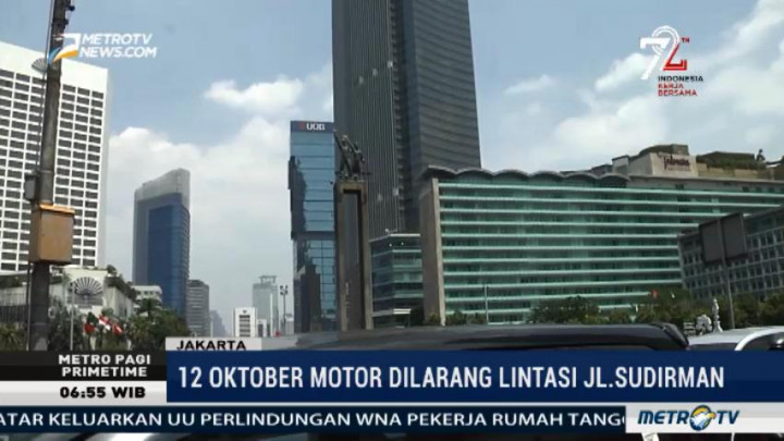 Rencana Larangan Motor Masuk Jalan Sudirman