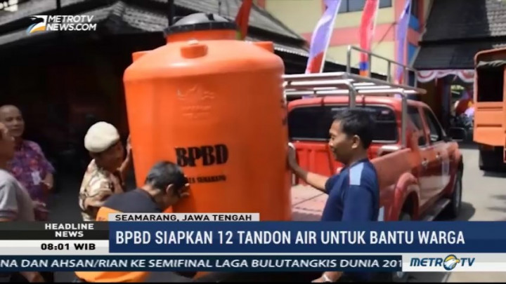 Antisipasi Kekeringan, BPBD Semarang Siapkan 12 Tandon Air