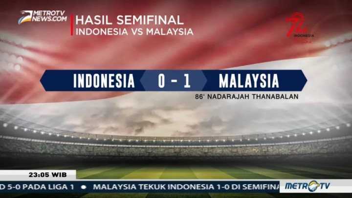 Dikalahkan Malaysia, Timnas Indonesia Gagal ke Final