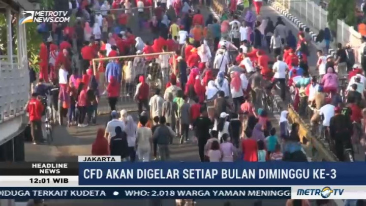 Warga Antusias Ramaikan Car Free Day Mampang