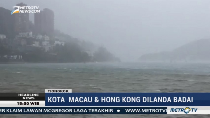 Badai Pakhar Terjang Makau dan Hong Kong