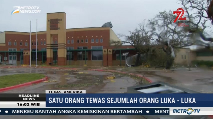 Badai Harvey Terjang Texas, 1 Orang Tewas