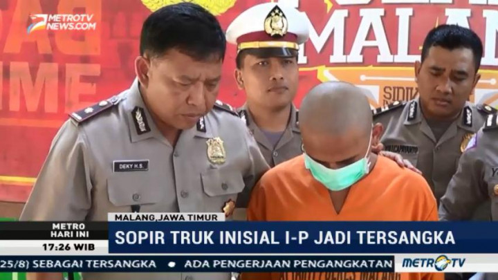 Sopir Truk Jadi Tersangka Kecelakaan Maut di Malang