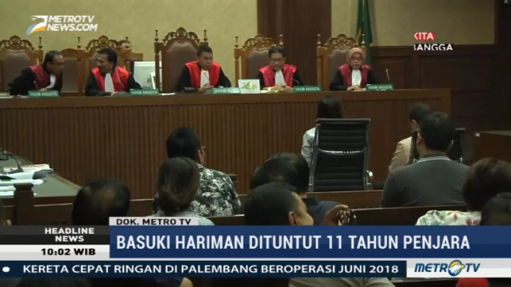Basuki Hariman dan Ng Fenny Jalani Sidang Vonis Kasus Suap Hakim MK