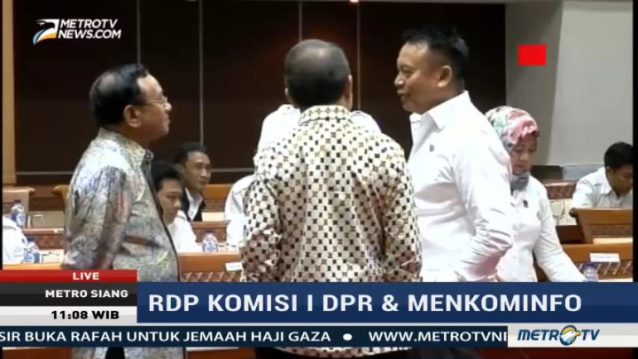 Komisi I DPR Gelar RDP dengan Menkominfo