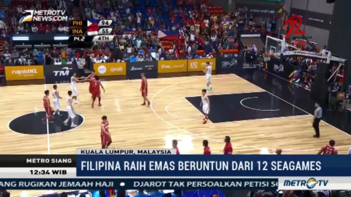 Timnas Basket Indonesia Raih Medali Perak SEA Games 2017