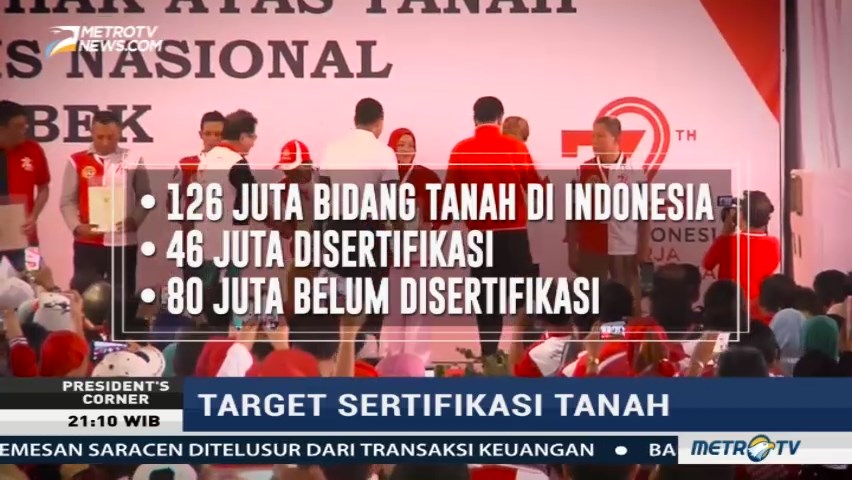 Sertifikasi Tanah di DKI Ditargetkan Selesai 2018