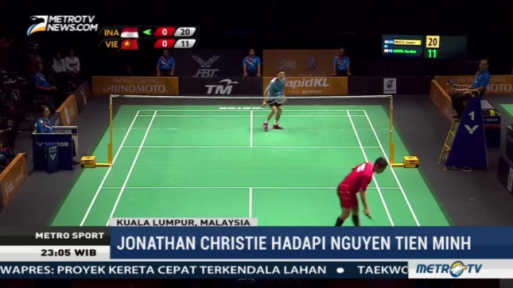 Jonatan Christie Lolos ke Final SEA Games 2017