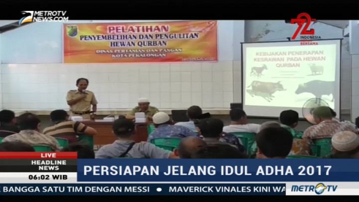 Dinas Peternakan Pekalongan Beri Pelatihan Pemotongan Hewan Kurban