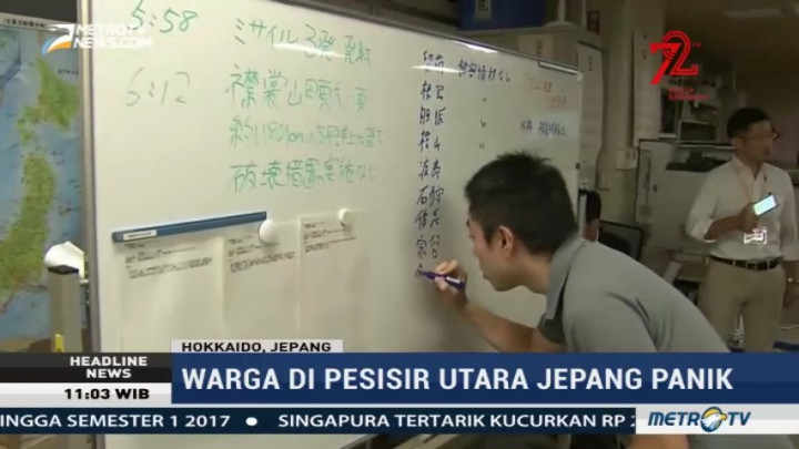 Warga di Pesisir Utara Jepang Panik Usai Rudal Korut Melintas
