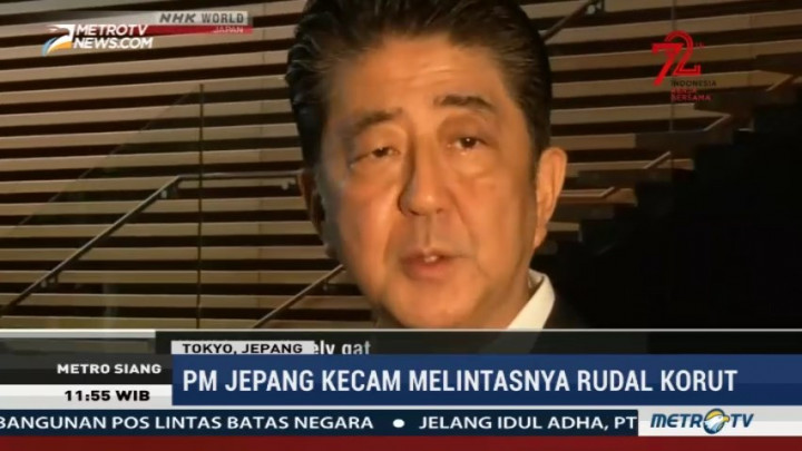 PM Shinzo Abe Janji Lindungi Warga Jepang dari Rudal Korut