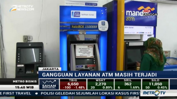 Sejumlah ATM di Jaksel Masih <i>Offline</i>