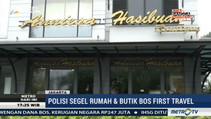 Polisi Segel Rumah dan Butik Bos First Travel