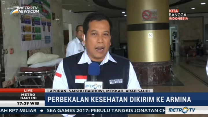 Jelang Wukuf, PPIH Kirim Perbekalan Kesehatan ke Armina