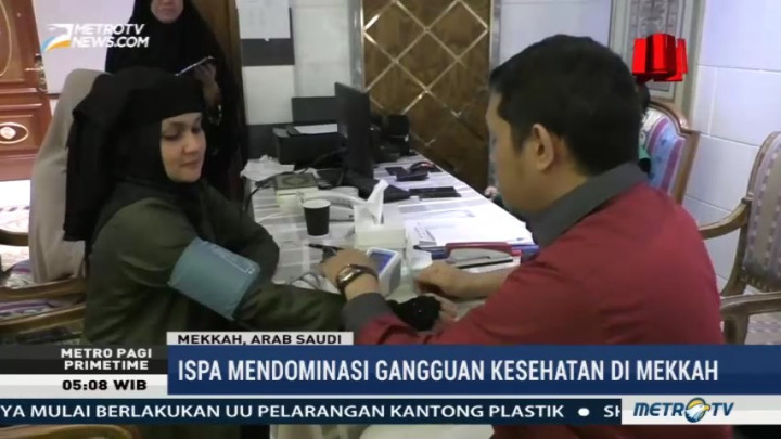 ISPA Mendominasi Gangguan Kesehatan Jemaah Haji di Mekkah