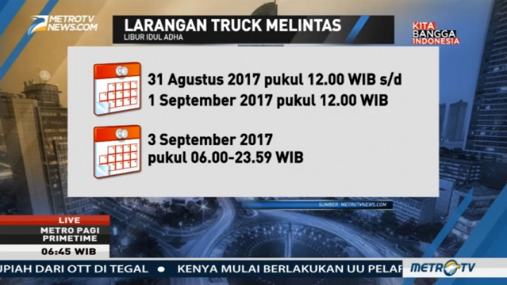 Idul Adha, Truk Dilarang Melintas di Tol Jakarta-Cikampek