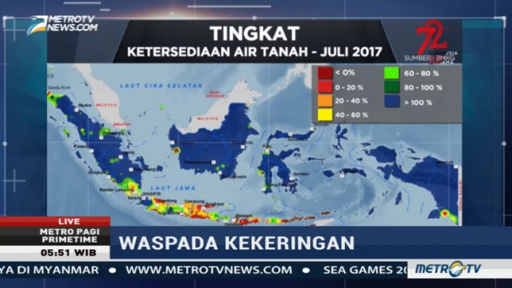 BMKG: Puncak Musim Kemarau 2017 Juli-September