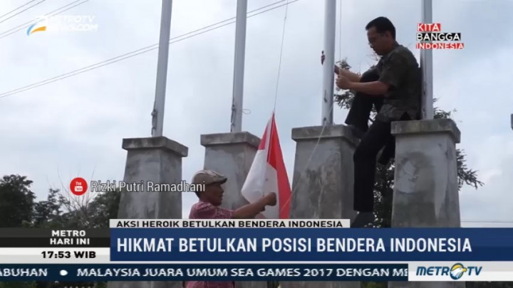 Aksi Heroik Guru Betulkan Bendera RI Terbalik di Thailand Jadi Viral
