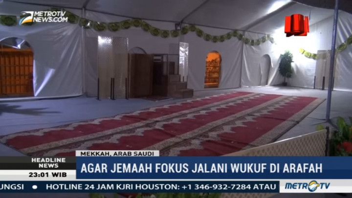 Maktour Siapkan Tenda Khusus untuk Jemaah di Arafah