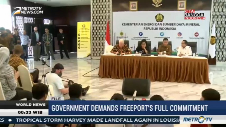 Indonesian Government Demands on Freeport's Full Commitment