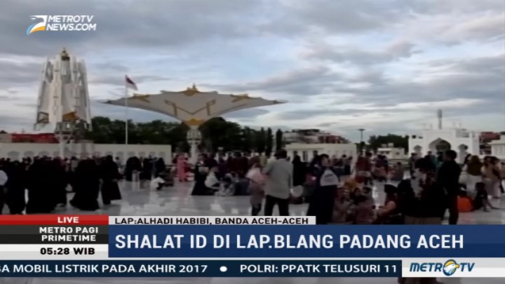 P3HBI Aceh Gelar Salat Id di Lapangan Blang Padang