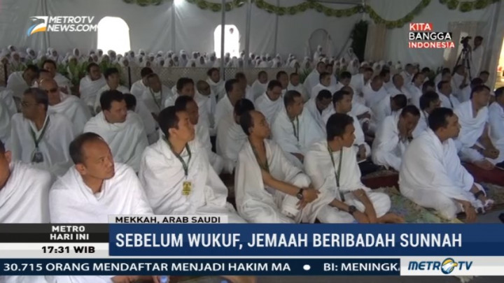 Jemaah Jalani Ibadah Sunnah Sebelum Wukuf