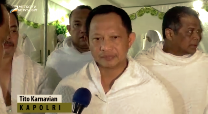 Inilah Doa Kapolri saat Wukuf di Arafah