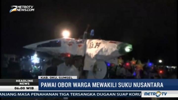 Malam Takbiran di OKU Dimeriahkan dengan Karnaval Kebhinnekaan