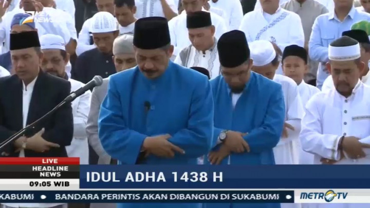 Penyelenggaraan Salat Iduladha di Lapangan Blang Padang