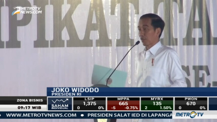 Jokowi: Sertifikat Tanah Jangan Jadi Agunan Pinjaman ke Bank