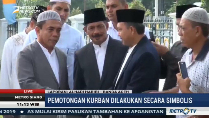 Gubernur Aceh Sumbang Ratusan Hewan Kurban