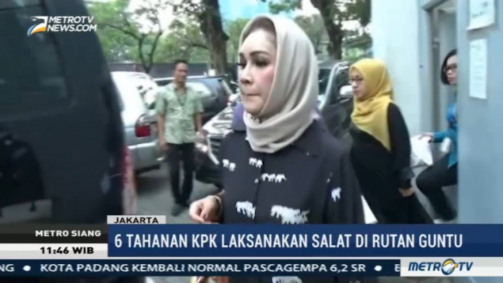 Enam Tahanan KPK Salat Id di Rutan Guntur
