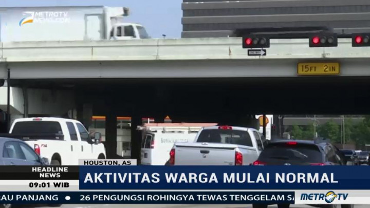 Pascabadai Harvey, Aktivitas Warga Houston Mulai Normal