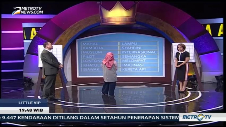 Aksi Shafa Annisa Hafalkan Kata Secara Cepat