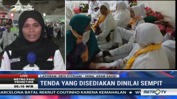 Jemaah Haji Keluhkan Tenda di Mina Sempit