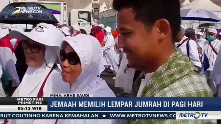 Banyak Jemaah Memilih Lempar Jumrah di Pagi Hari