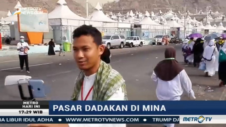 Vlog Haji: Jemaah Indonesia Serbu Pasar Dadakan di Mina