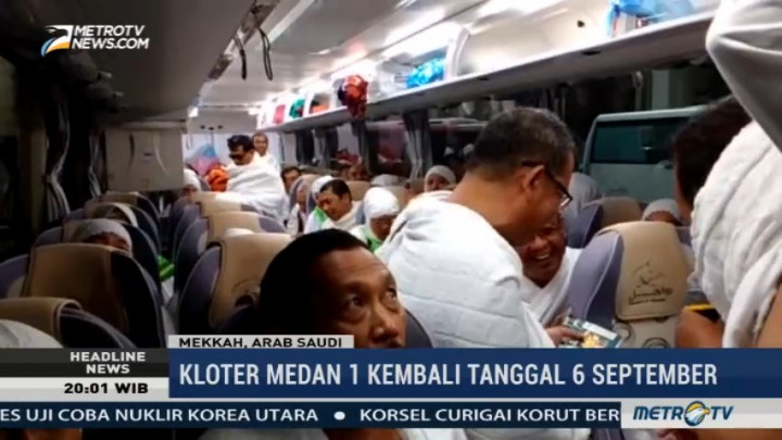 Jemaah Haji Kloter Medan 1 Kembali ke Tanah Air 6 September