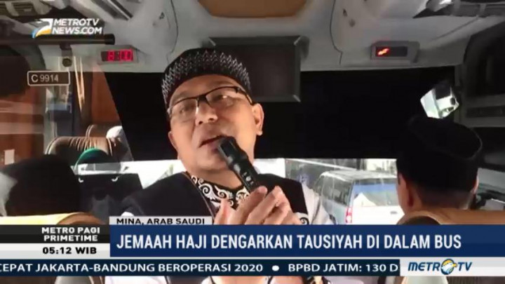 Perjalanan Jemaah Menuju Mina Diisi dengan Tausiyah