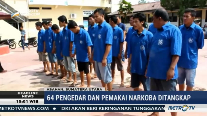 64 Pengedar dan Pengguna Narkoba Terjaring Operasi Antik