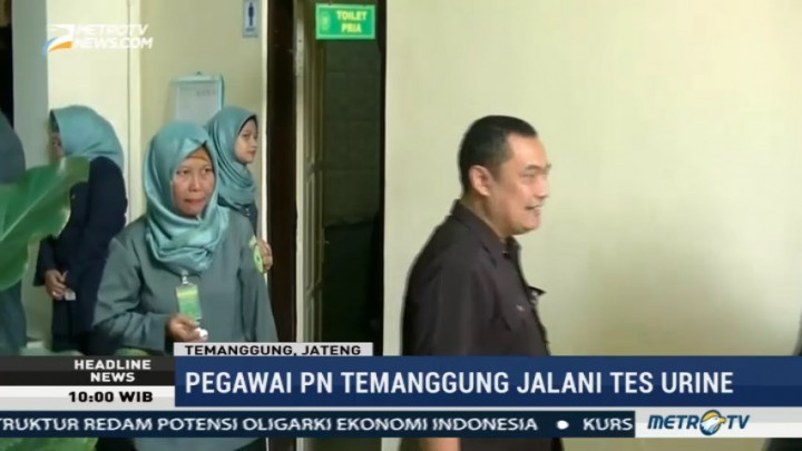 Pegawai PN Temanggung Jalani Tes Urine