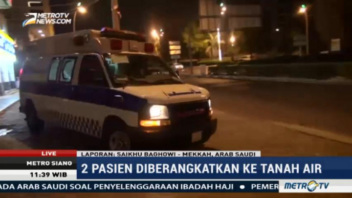 Dua Orang Jemaah Haji yang Sakit Dipulangkan ke Indonesia