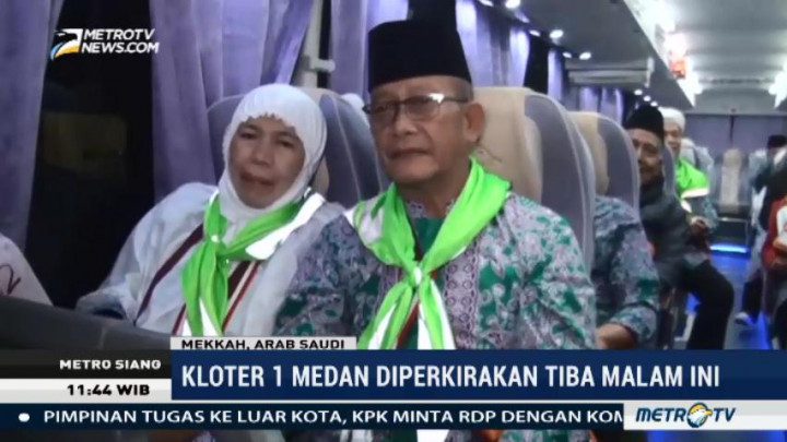 Jemaah Haji Kloter 1 Medan Dilepas Pulang ke Tanah Air