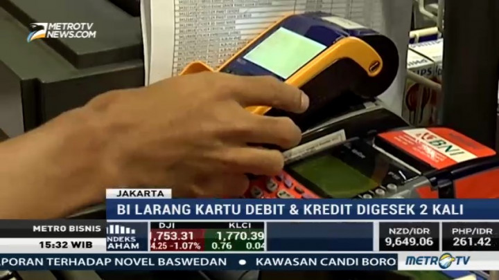 BI Larang Gesek Ulang Kartu Kredit dan Kartu Debit