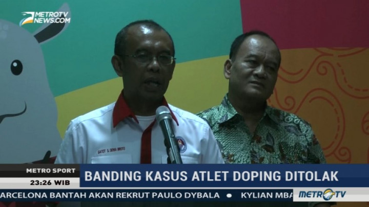 Banding Kasus Doping Enam Atlet PON Ditolak