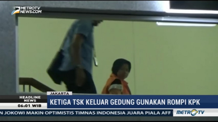 KPK Resmi Tahan Tiga Tersangka Suap Hakim PN Bengkulu