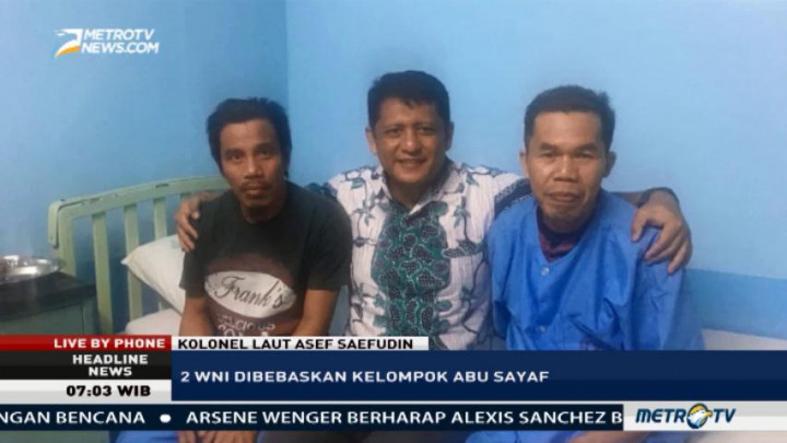 Dua WNI Eks Sandera Abu Sayyaf Jalani Tes Medis Sebelum Dipulangkan