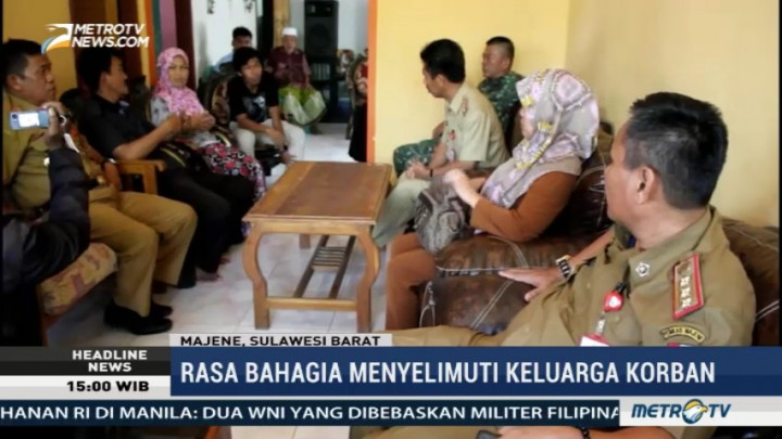 Keluarga Sambut Gembira Kabar Bebasnya Dua Sandera Abu Sayyaf